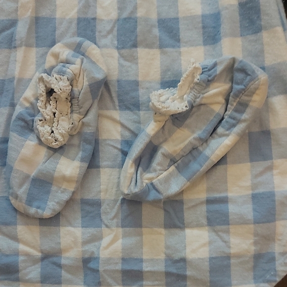 Vintage Sears Blue and White Gingham Pajama Set - Picture 3 of 6